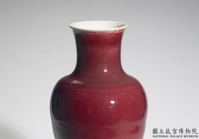 图片[2]-Vase with copper red glaze, Lang ware, Qing dynasty, Kangxi reign (1662-1722)-China Archive